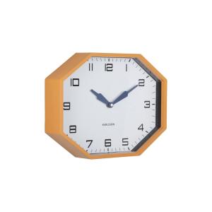 Horloge murale plastique jaune 32x32x26cm