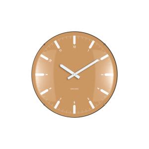 Horloge murale plastique jaune 35x35x35cm