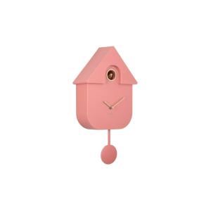 Horloge murale plastique rose 21.5x8.5x41cm