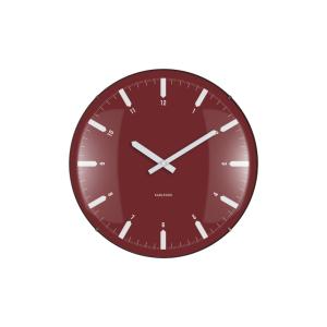 Horloge murale plastique rouge 35x35x35cm