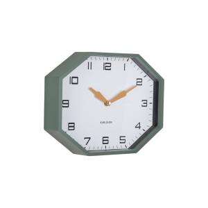 Horloge murale plastique vert 32x32x26cm