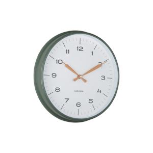 Horloge murale polypropylène vert jungle Ø30cm