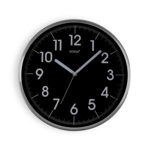 Horloge murale pour la cuisine,30,5 x 30,5 x 4,3, noire