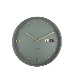 Horloge murale ronde D30cm vert