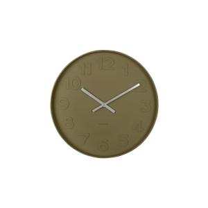 Horloge murale ronde D37,5cm vert mousse