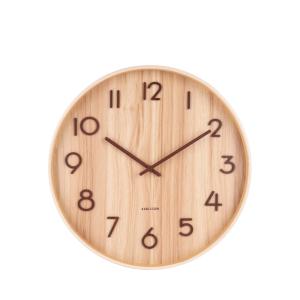 Horloge murale ronde en bois ø60cm - Bois clair