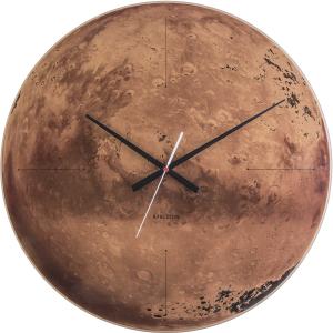 Horloge murale ronde en verre ø60cm - Brun