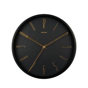 Horloge murale ronde ø35cm - Noir