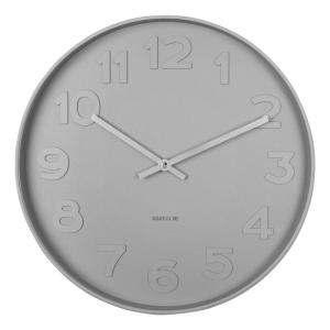 Horloge murale ronde ø37,5cm - Gris