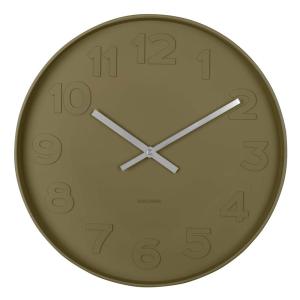 Horloge murale ronde ø37,5cm - Vert mousse