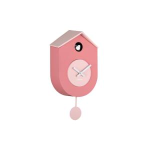 Horloge murale thermoplastique rose clair 9.2x17.5x33.2cm