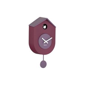Horloge murale thermoplastique violet foncé 9.2x17.5x33.2cm
