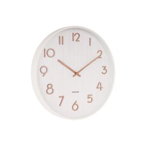 Horloge murale tilleul blanc Ø60cm