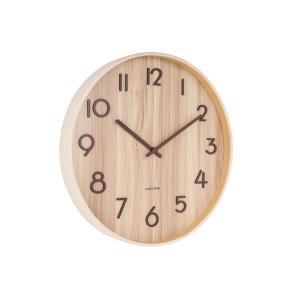 Horloge murale tilleul brun Ø60cm
