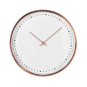 Horloge or rosé en métal D30cm