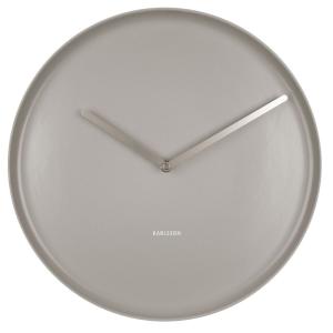 Horloge plate en porcelaine gris diam 35cm
