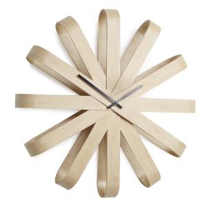 Horloge ribbonwood d51cm bois beige