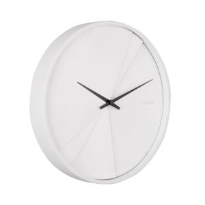 Horloge ronde en bois lines 30 cm blanc