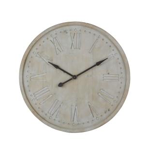 Horloge ronde grise et noire D93