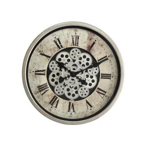 Horloge ronde mécanisme apparent 46x46x8,5cm