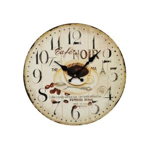 Horloge vintage café crème 34cm
