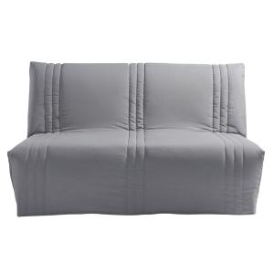 Housse bz en coton gris chiné 2 places