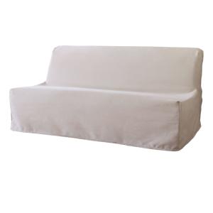 Housse bz en polyester beige grège