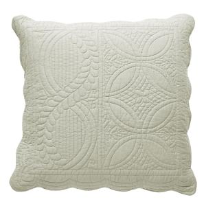 Housse d'oreiller en coton blanc écru 65x65