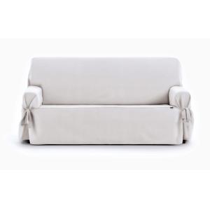 Housse de canapé 2 places avec des rubans blanc 140 - 180 c…