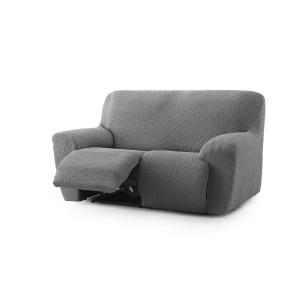 Housse de canapé 2 places relax extensible gris foncé 150 -…