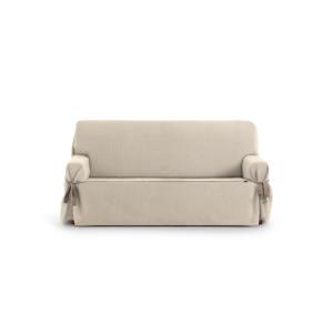 Housse de canapé 3 places avec des rubans écru 180 - 230 cm…