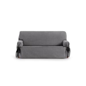 Housse de canapé 3 places avec des rubans gris foncé 180 -…