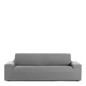 Housse de canapé 3 places extensible gris 180 - 210 cm
