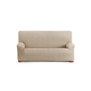 Housse de canapé 4 places extensible beige 210 - 290 cm