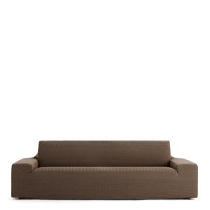 Housse de canapé 5 places extensible marron 250 * 330 cm