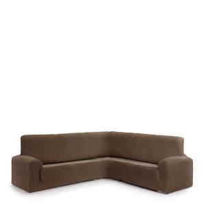 Housse de canapé coin 3 2 marron 450 * 600 cm