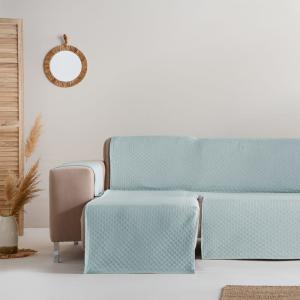 Housse de canapé coton en L gauche 240 cm couleur eau gauch…