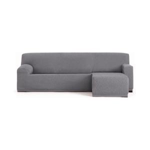 Housse de canapé  en L droite b/c marron 250 * 310 cm