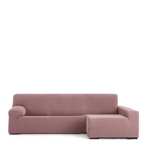 Housse de canapé en L droite  rose 250 * 360 cm