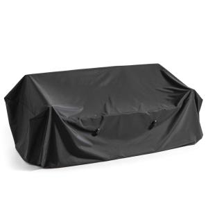 Housse de canapé extérieur 3 personnes polyester noire