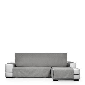Housse de canapé hydrofuge en L droite beige-gris 200 cm