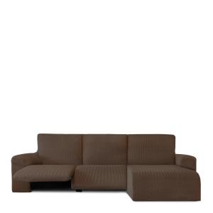 Housse de canapé relax en L droite b/c marron 250 * 360 cm