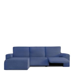 Housse de canapé relax en L gauche b/c bleu 250 * 360 cm