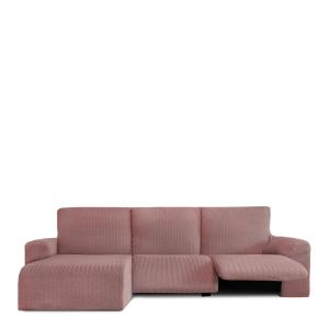 Housse de canapé relax en L gauche b/c rose 250 * 360 cm