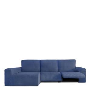 Housse de canapé relax en L gauche extensible bleu 250 * 36…