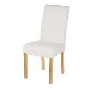 Housse de chaise à bouclettes blanches, compatible chaise M…