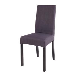 Housse de chaise en coton gris charbon, compatible chaise M…