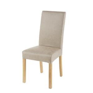 Housse de chaise en microsuède beige, compatible chaise MAR…
