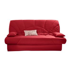 Housse de clic-clac en coton rouge 130 x 190 cm