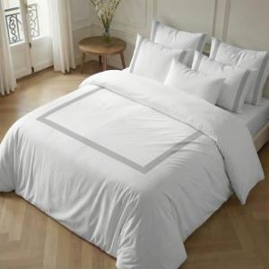Housse de couette 100 % coton 200 fils argent 290x240 cm